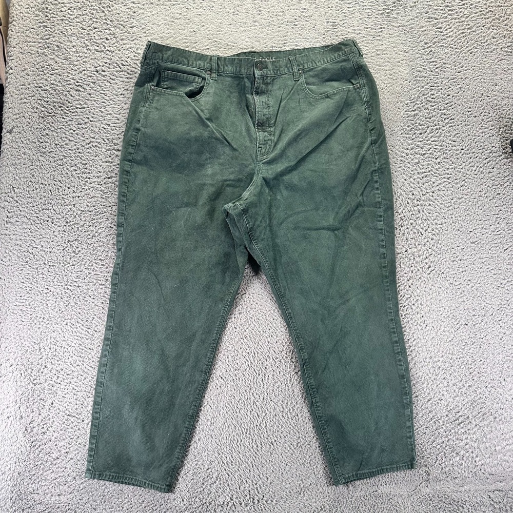 American Eagle Outfitters Jeans Womens 22 Green Cotton Corduroy Mom Stretch